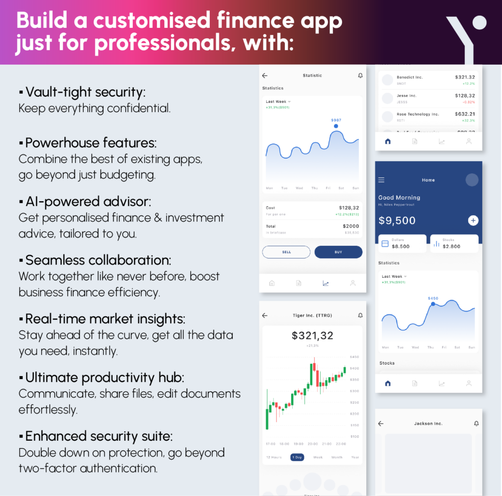 Build a customised finance app for professionals
