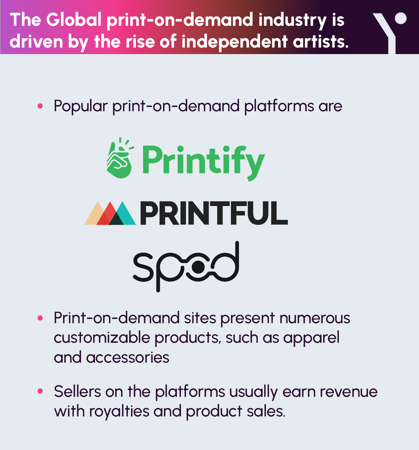 Key pointers of Best Print on Demand Sites for Entrepreneurs in infographic form