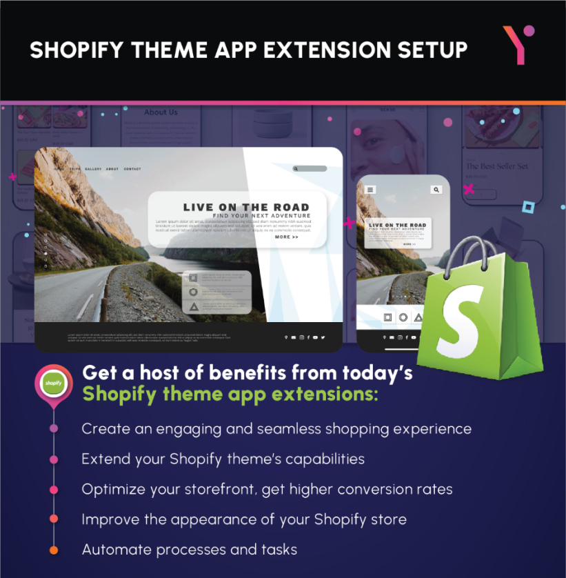 Key pointers of Shopify app extension in infographic form