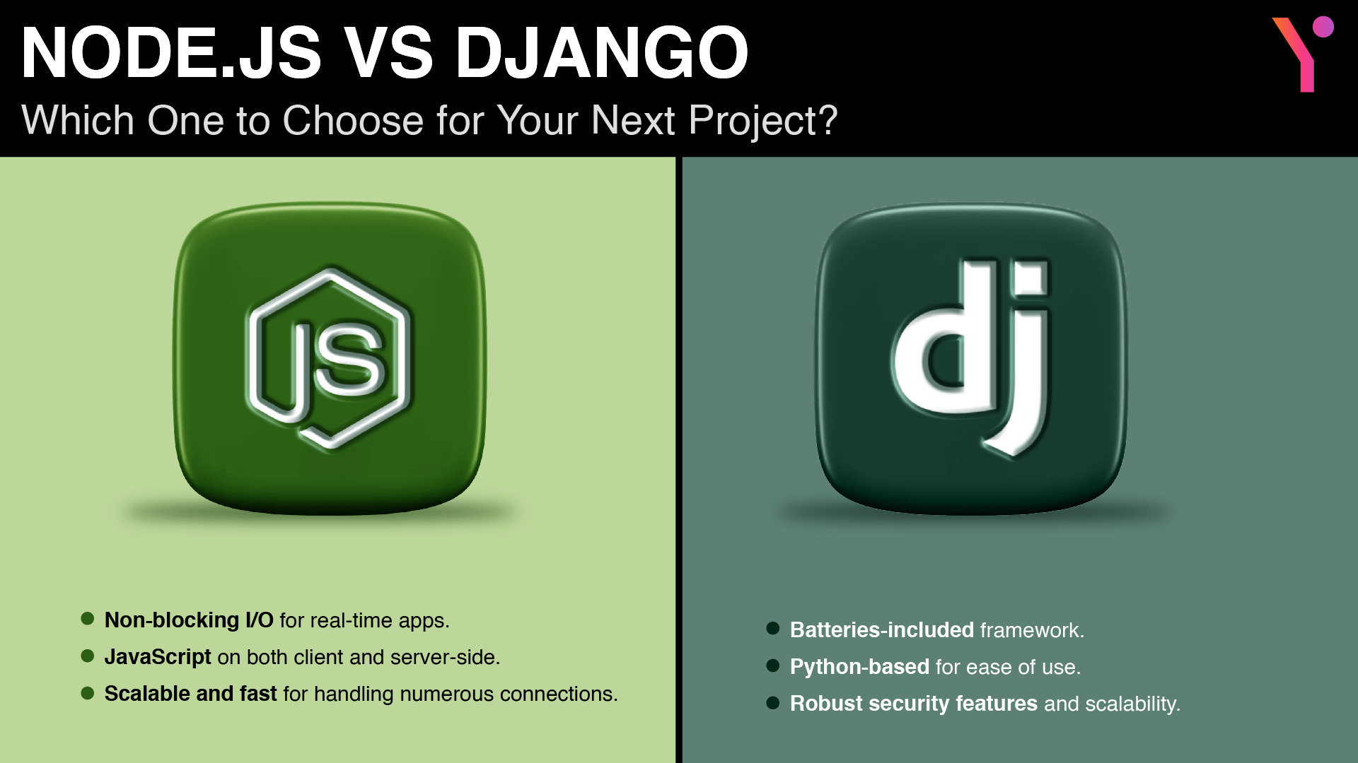 Node js vs Django: Leading Differences