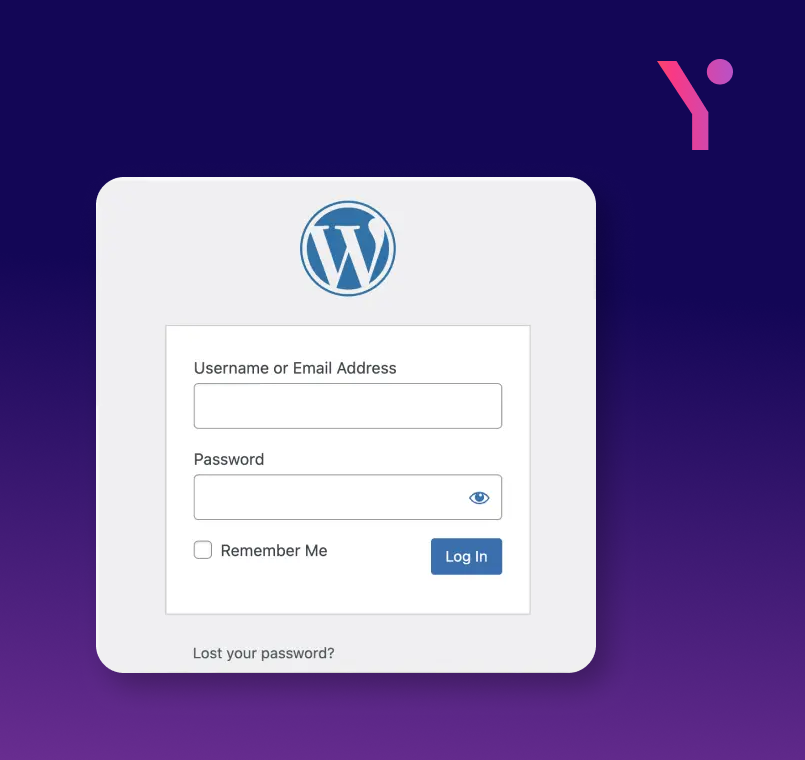 #1: Log in your WordPress Dashboard.