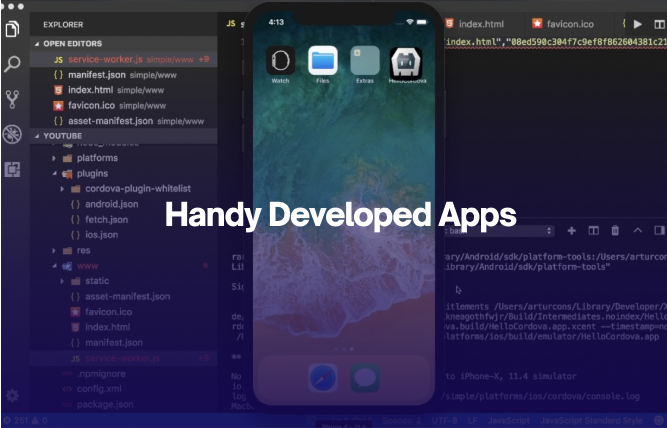 open source handy developed apps